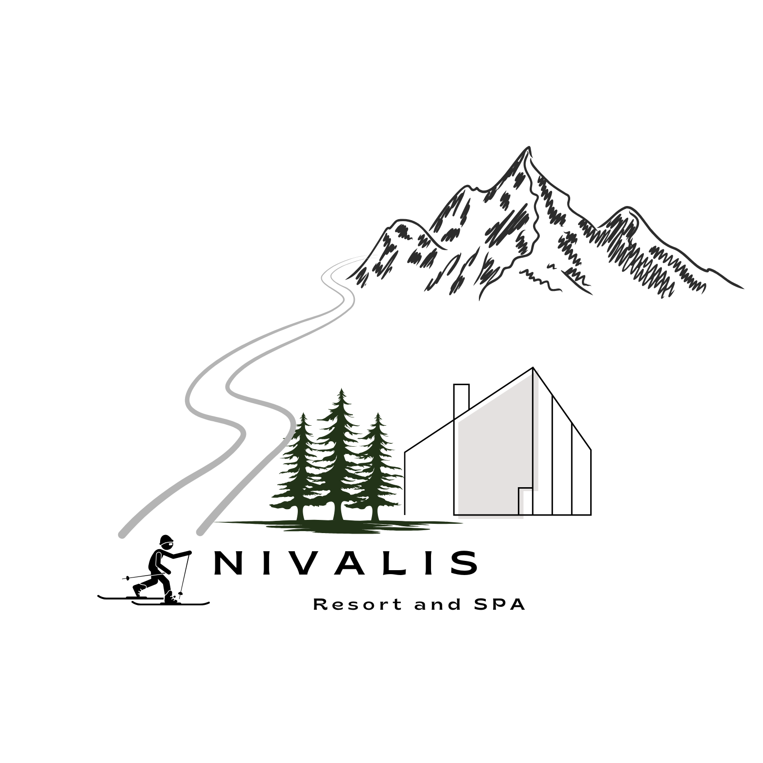 Logo of Nivalis Resort & SPA in the mountains of Romania